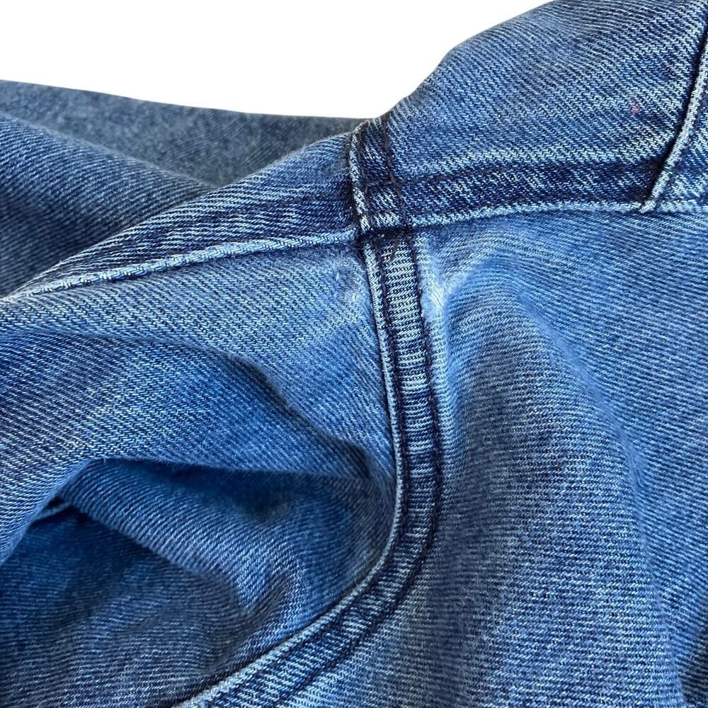 BDG Urban Outfitters Sz 33/32 Skate Fit Jeans Patchwork Baggy Jeans Mid Wash - Picture 16 of 16